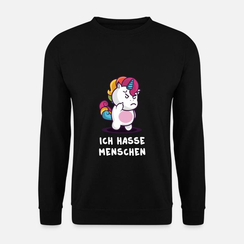 I HATE PEOPLE - Unisex Sweatshirt - black