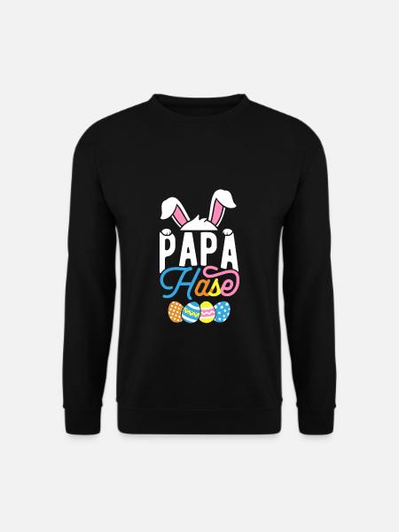 Papa Rabbit - Unisex Sweatshirt - black