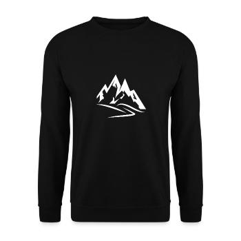 La 101ème plus grande montagne - Sweat-shirt Unisexe - noir - Devant - Alina (178cm) & Michal (187cm)
