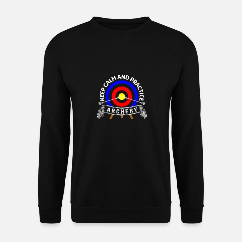 Archer cool saying, archery - Unisex Sweatshirt - black