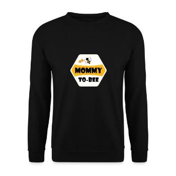 bee the change or be the change - Unisex Pullover - Schwarz - Vorne - Alina (178cm) & Michal (187cm)