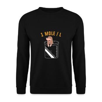 Professeur de chimie Chimiste - Sweat-shirt Unisexe - noir - Devant - Alina (178cm) & Michal (187cm)