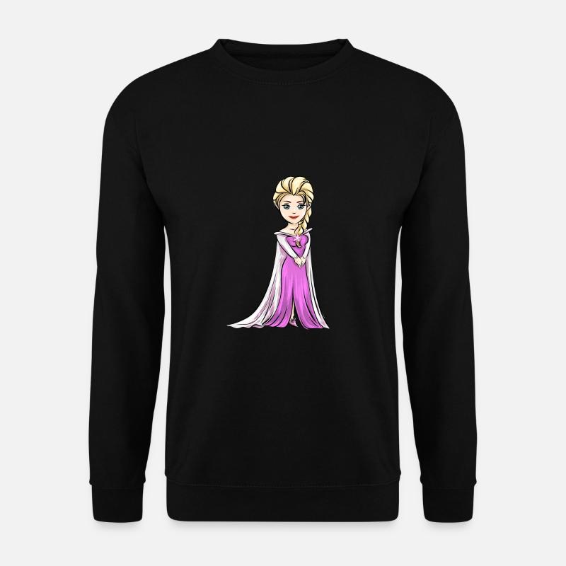 Prinzessin Rosa Kleid Stern Mädchen Geschenk - Unisex Pullover - Schwarz