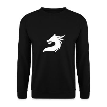 Le dragon blanc - Sweat-shirt Unisexe - noir - Devant - Alina (178cm) & Michal (187cm)