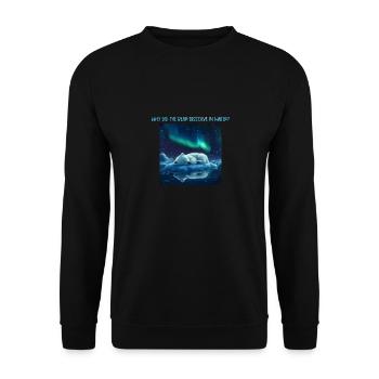 Chemistry Joke Chemist Nerd Polar Water Dissolves - Unisex Sweatshirt - black - Front - Alina (178cm) & Michal (187cm)