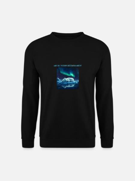 Chemie Witz Chemiker Nerd Polar Wasser Löst Sich - Unisex Pullover - Schwarz