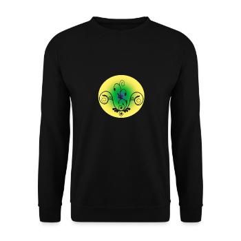 Ornament - Unisex Pullover - Schwarz - Vorne - Alina (178cm) & Michal (187cm)