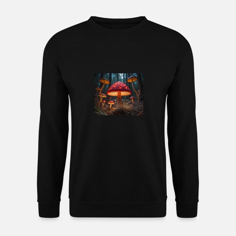 Glowing Toadstools - Unisex Sweatshirt - black