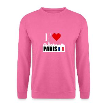 Ich mag Paris - Unisex Pullover - Pink - Vorne