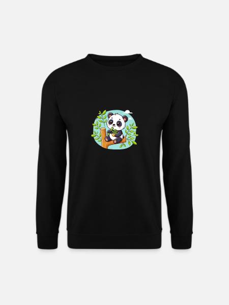 Cute Panda - Unisex Sweatshirt - black