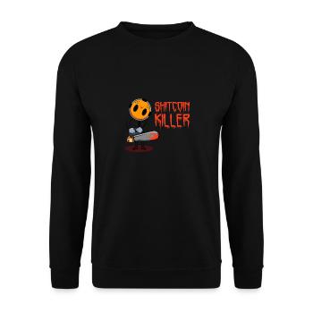 Bitcoin Halloween Shitcoin Killer - Sweat-shirt Unisexe - noir - Devant - Alina (178cm) & Michal (187cm)