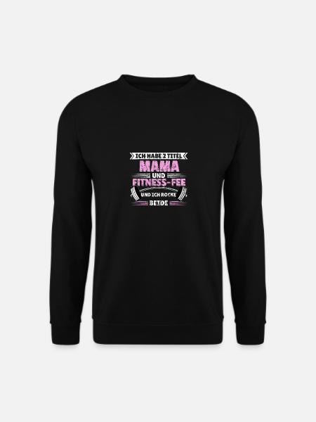 Gym Frauen sportlich Cardio Geschenkidee T-shirt - Unisex Pullover - Schwarz
