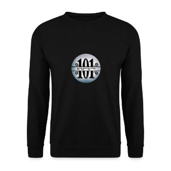B*M**W*1o1 - Unisex Sweatshirt - black - Front - Alina (178cm) & Michal (187cm)