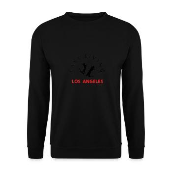 Easy Living Design, USA, Los Angeles, LA - Unisex Pullover - Schwarz - Vorne - Alina (178cm) & Michal (187cm)