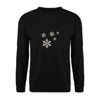 Weihnachten schnee - Unisex Pullover - Schwarz - Vorne - Alina (178cm) & Michal (187cm)