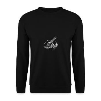 Guitar Graphic Guitar Player Rock Band Member Musi - Unisex Pullover - Schwarz - Vorne - Alina (178cm) & Michal (187cm)