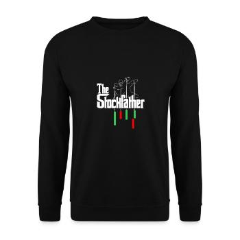 The Stockfather Trader Finance Shareholder Bear Bu - Unisex Pullover - Schwarz - Vorne - Alina (178cm) & Michal (187cm)
