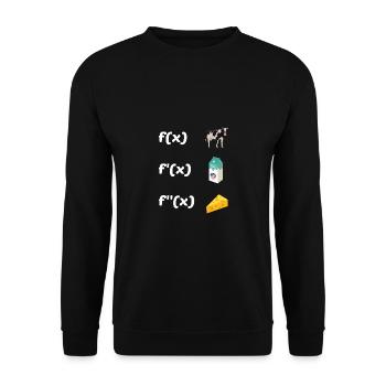Functions Math Teacher Teaching School Education C - Unisex Pullover - Schwarz - Vorne - Alina (178cm) & Michal (187cm)