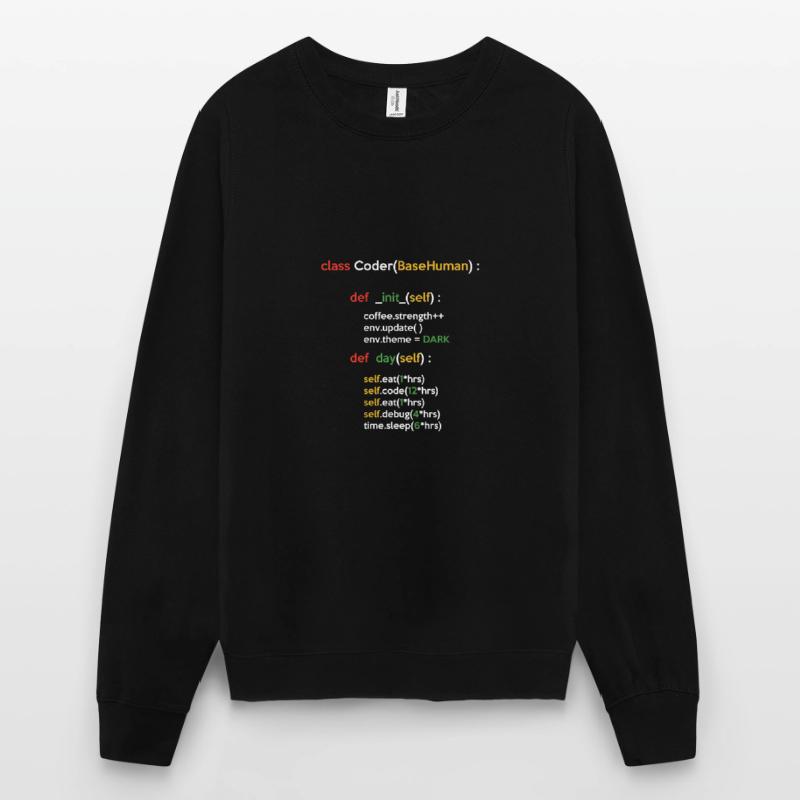 Class Coder Base Human Programming Coder Computer Unisex Pullover