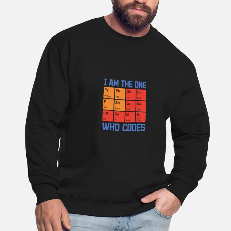 I Am The One Who Codes Programming Programmer Nerd Unisex Pullover
