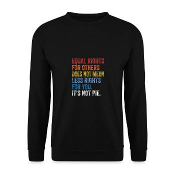 Equal Rights For Others Does Not Mean Less Rights - Unisex Pullover - Schwarz - Vorne - Alina (178cm) & Michal (187cm)