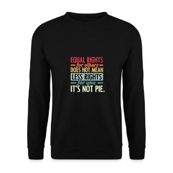 Equal Rights For Others Does Not Mean Less Rights - Unisex Pullover - Schwarz - Vorne - Alina (178cm) & Michal (187cm)