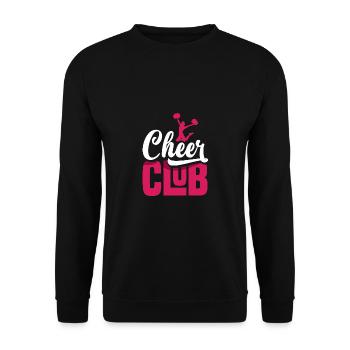 Cheer Club Cheerleading Cheerleader Cheerdance Gym - Unisex Pullover - Schwarz - Vorne - Alina (178cm) & Michal (187cm)