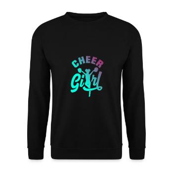 Cheer Girl Cheerleading Cheerleader Cheerdance Gym - Unisex Pullover - Schwarz - Vorne - Alina (178cm) & Michal (187cm)
