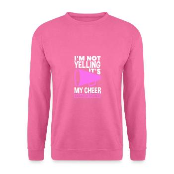I'm Not Yelling Its My Cheer Coach Voice Gymnast C - Unisex Pullover - Pink - Vorne
