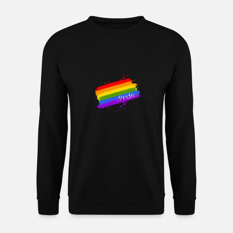 Pride Rainbow Modern LBGTQ+ - Unisex Sweatshirt - black
