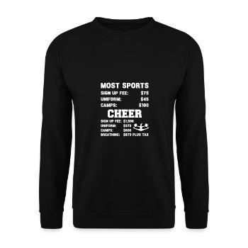 Most Sports Cheer Cheerleading Cheerdance Cheerlea - Unisex Pullover - Schwarz - Vorne - Alina (178cm) & Michal (187cm)