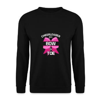 Cheerleader From Bow To Toe Cheerleading Cheerdanc - Unisex Pullover - Schwarz - Vorne - Alina (178cm) & Michal (187cm)