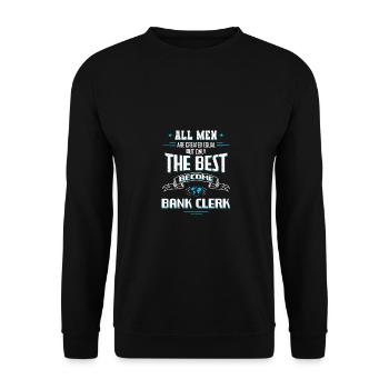 All Men Are Created Equal But Only The Best Become - Unisex Pullover - Schwarz - Vorne - Alina (178cm) & Michal (187cm)