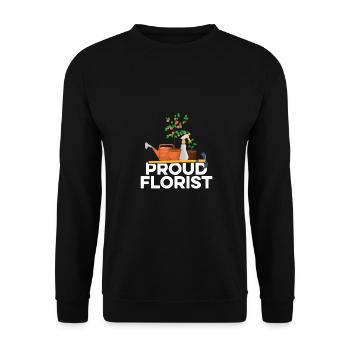 Proud Florist Gardening Botanical Garden Plant Lov - Unisex Pullover - Schwarz - Vorne - Alina (178cm) & Michal (187cm)