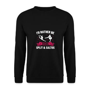 If Acrobats Would Be Easy Acrobatics Acrobat Gymna - Unisex Pullover - Schwarz - Vorne - Alina (178cm) & Michal (187cm)