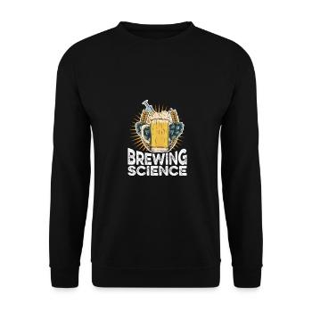Science Graphic Homebrewing Winemaking Brewery Cra - Unisex Pullover - Schwarz - Vorne - Alina (178cm) & Michal (187cm)