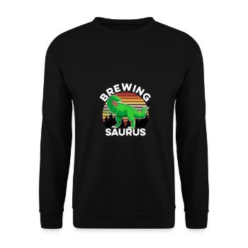 Saurus Graphic Homebrewing Winemaking Brewery Craf - Unisex Pullover - Schwarz - Vorne - Alina (178cm) & Michal (187cm)