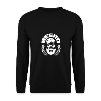 Beerd Graphic Homebrewing Winemaking Brewery Craft - Unisex Pullover - Schwarz - Vorne - Alina (178cm) & Michal (187cm)