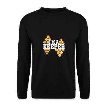 I'm A Keeper Animal Lover Animals Zoo Keeper Zoo K - Unisex Pullover - Schwarz - Vorne - Alina (178cm) & Michal (187cm)