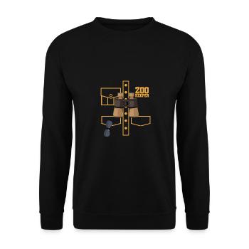 Costume Graphic Animal Keeper Zoo Keeper Animal Lo - Unisex Pullover - Schwarz - Vorne - Alina (178cm) & Michal (187cm)