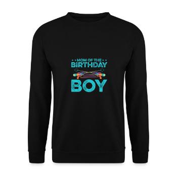 Mom Of The Birthday Boy Lasertag Player Lasergame - Unisex Pullover - Schwarz - Vorne - Alina (178cm) & Michal (187cm)