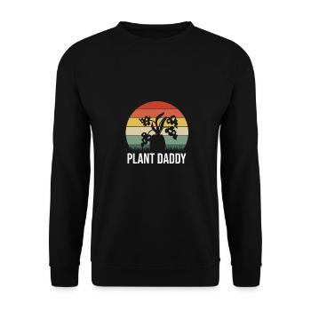 Plant Daddy Graphic Gardener Gardening Horticultur - Unisex Pullover - Schwarz - Vorne - Alina (178cm) & Michal (187cm)