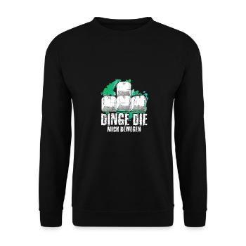 Dinge Die Mich Bewegen Gamer Gaming Zocker Zocken - Unisex Pullover - Schwarz - Vorne - Alina (178cm) & Michal (187cm)
