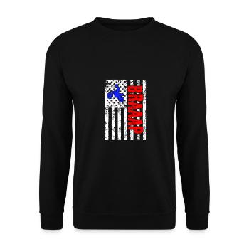 Braaap Graphic Dirt Biker Motorcycle Enduro Motocr - Unisex Pullover - Schwarz - Vorne - Alina (178cm) & Michal (187cm)