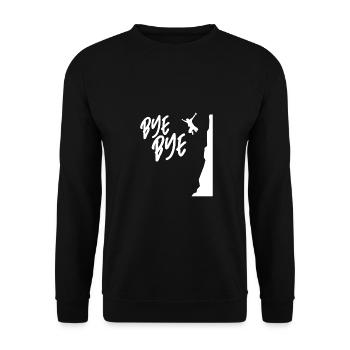 Bye Bye Cliff Diver Cliff Diving Tombstoning Cliff - Unisex Sweatshirt - black - Front - Alina (178cm) & Michal (187cm)