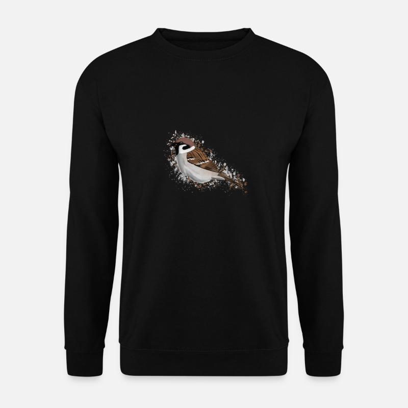 Feldsperling Oiseau Oiseau Oiseau Observateur - Sweat-shirt Unisexe - noir