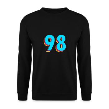Year 98 - Unisex Sweatshirt - black - Front - Alina (178cm) & Michal (187cm)