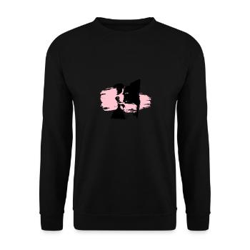 Tête de border collie - Sweat-shirt Unisexe - noir - Devant - Alina (178cm) & Michal (187cm)