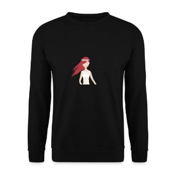 Team Braut (rote Haare) - Unisex Pullover - Schwarz - Vorne - Alina (178cm) & Michal (187cm)