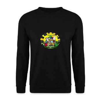 Pensioners don't have time - Unisex Sweatshirt - black - Front - Alina (178cm) & Michal (187cm)